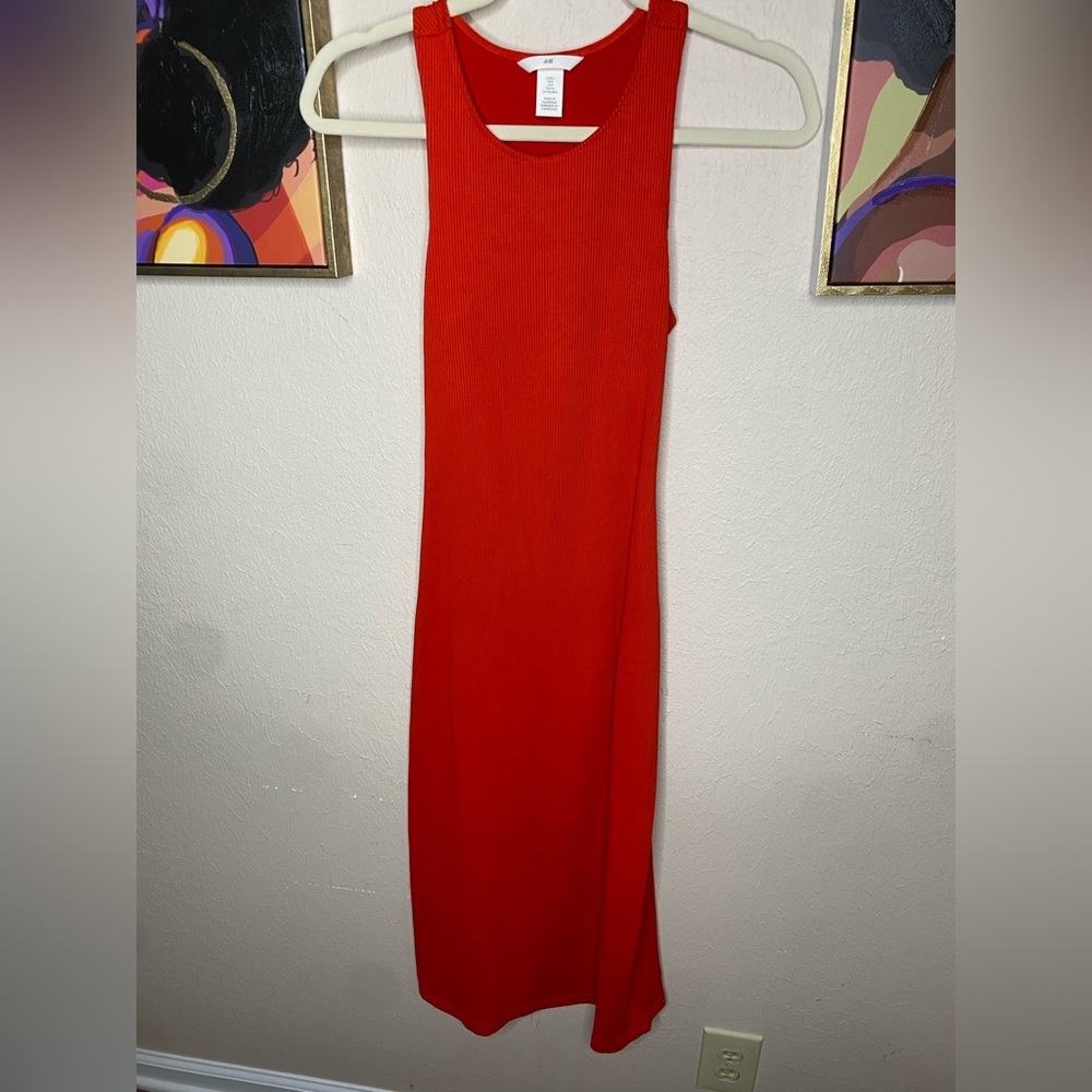 H&M Red Sheath Cocktail Dress